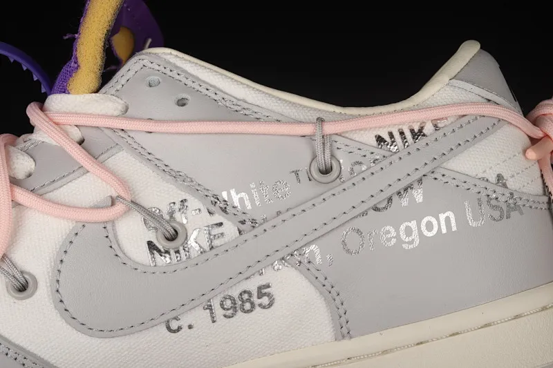 All Categories Nk SB Dunk Series Nk SB Dunk Low Low-top sneakers Pure original version OF x Nk Dunk Low OW Gray SB smashed backboard fashion casual sneakers DM1602-119